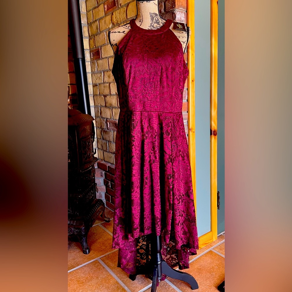 Dressystar Women’s Halter Floral Lace Cocktail dress